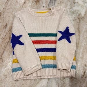 Baby Boden Stripes and Stars Sweater